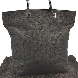 Black Gucci large tote